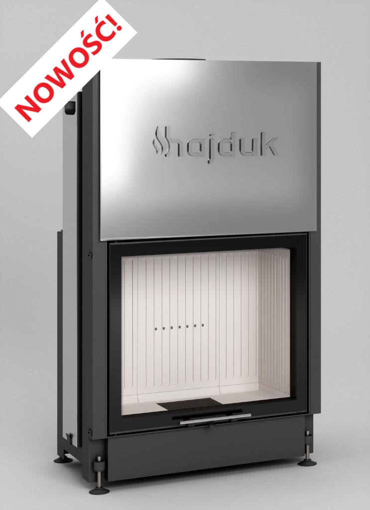 Zestaw kominek powietrzny stalowy KRATKI LUCY Prawy BLACK 14 kW Ø 200 z akcesoriami Volcano STha - Zestaw kominek powietrzny stalowy KRATKI LUCY Prawy BLACK 14 kW Ø 200 z akcesoriami